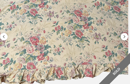 Ralph Lauren ruffled floral top sheet